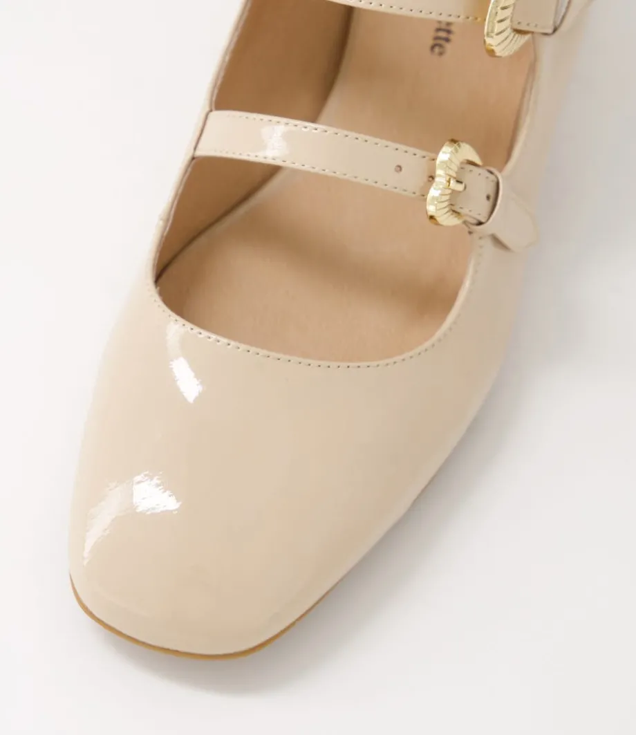 Voslo Latte Patent Leather Heels