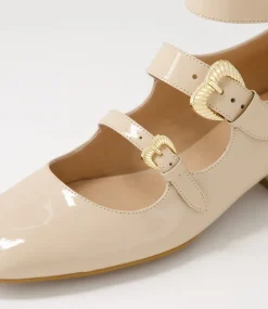 Voslo Latte Patent Leather Heels