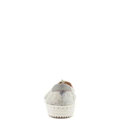 Wandie Grey Spray Paint Misty Leather Shoes