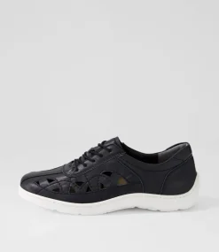 Watkin Xf Black White Leather Sneakers