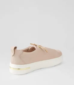 Wattel Rose White Leather Sneakers
