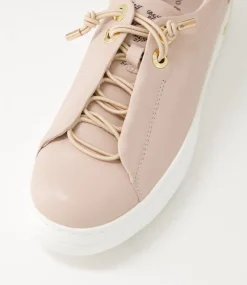 Wattel Rose White Leather Sneakers