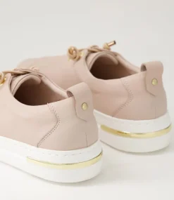 Wattel Rose White Leather Sneakers