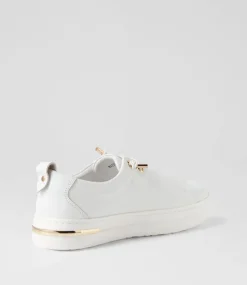 Wattel White Leather Sneakers