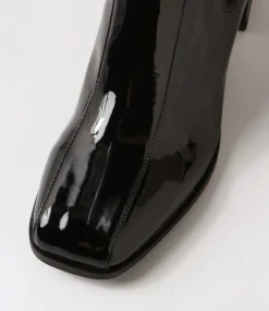Werdy Black Patent Leather Chelsea Boots
