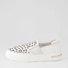 Willett White Leather Elastic Sneakers