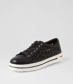 Wim Black White Leather Sneakers