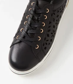 Wim Black White Leather Sneakers