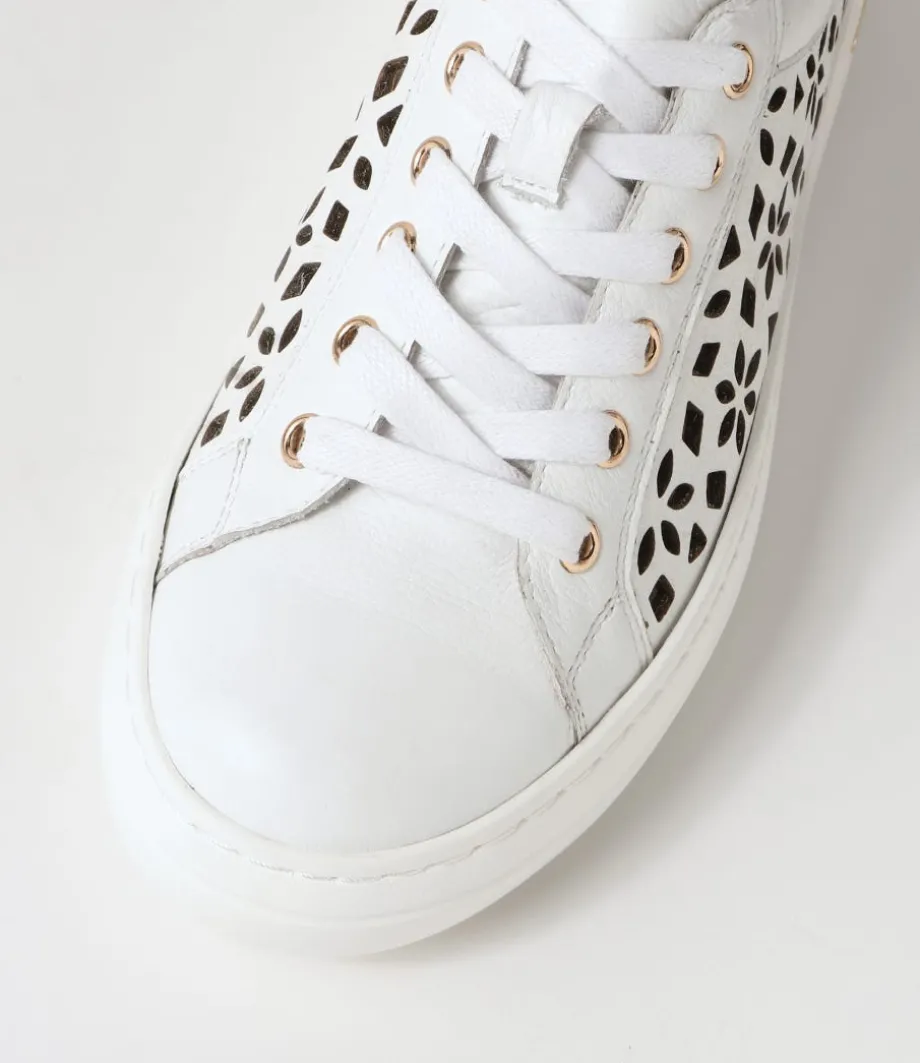 Wim White Leather Sneakers