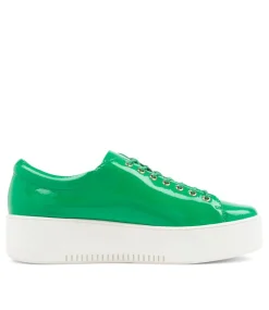Wolfie Emerald Patent Leather Sneakers