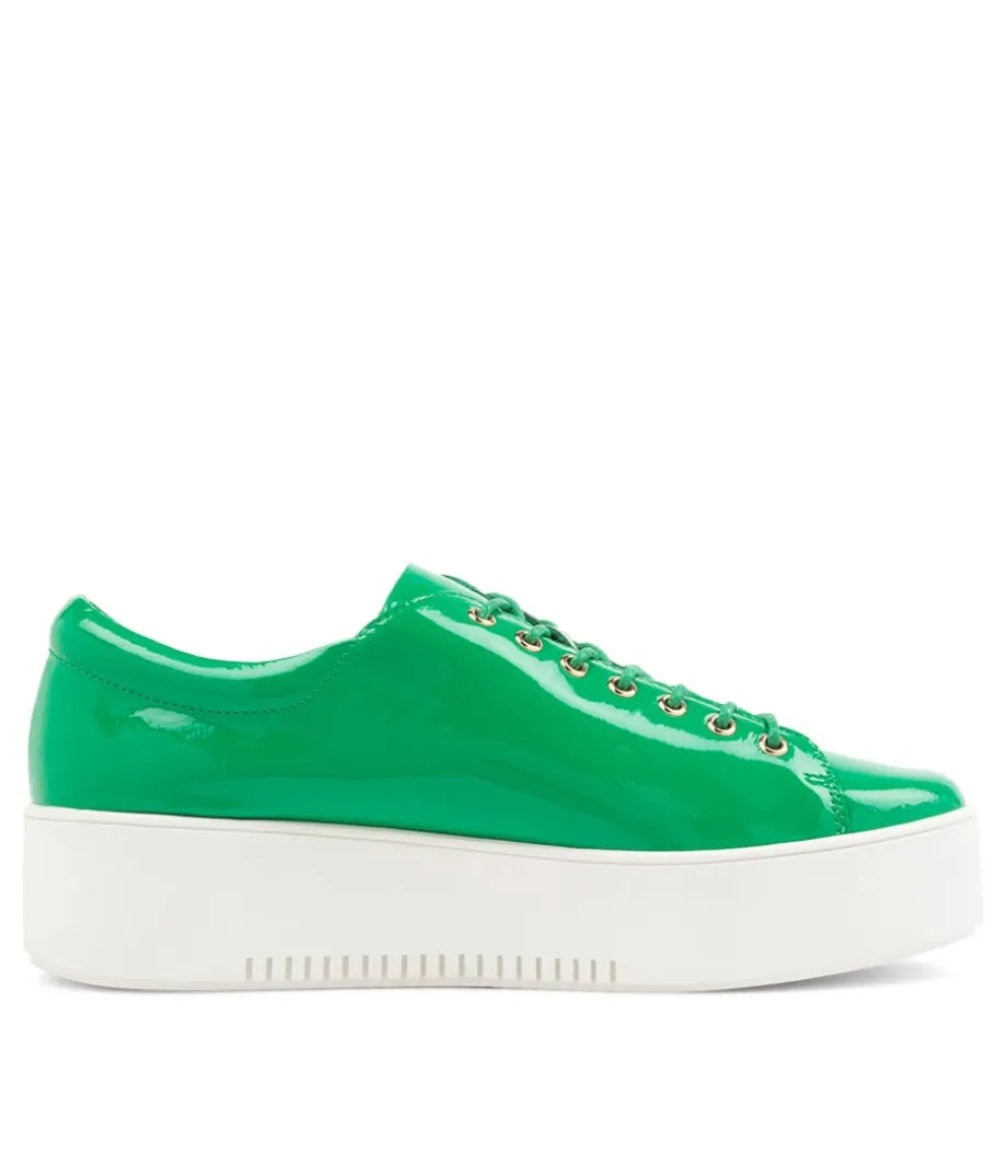 Wolfie Emerald Patent Leather Sneakers
