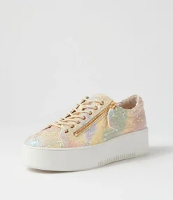 Wolfies Rainbow Multi Leather Sneakers