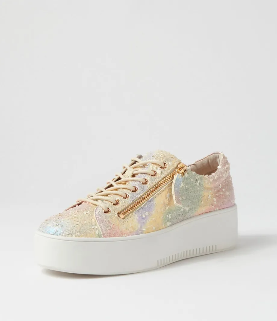 Wolfies Rainbow Multi Leather Sneakers