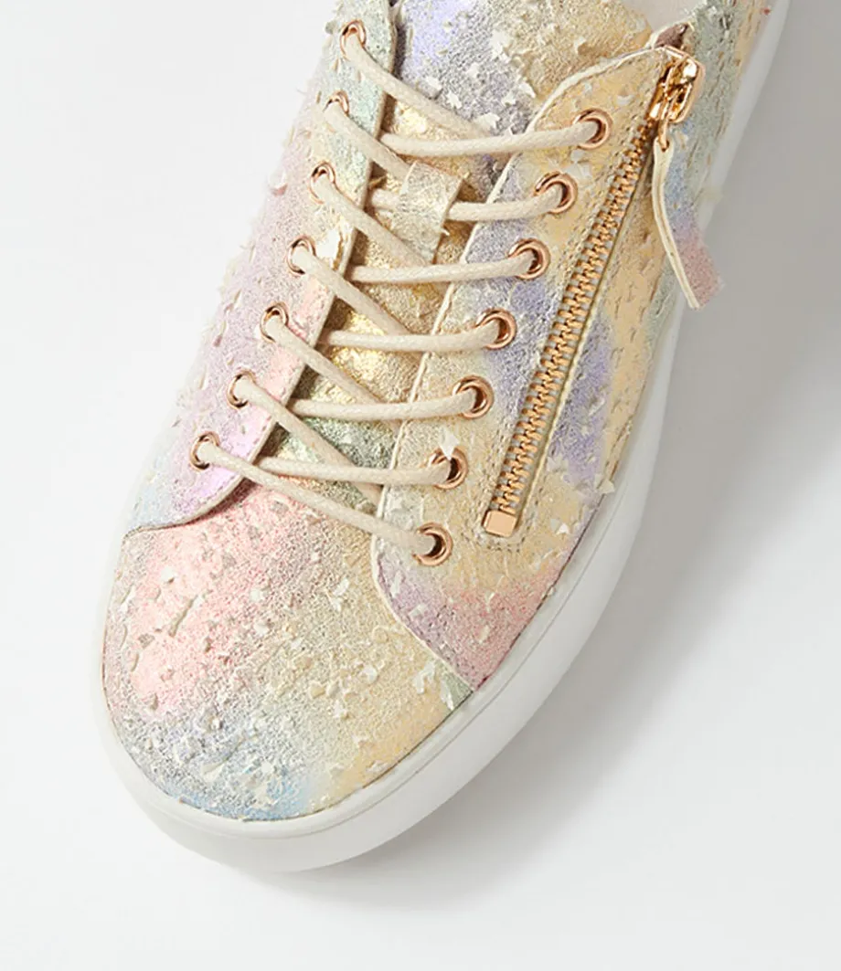 Wolfies Rainbow Multi Leather Sneakers
