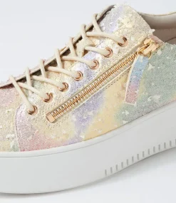 Wolfies Rainbow Multi Leather Sneakers