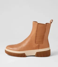 Yaella Tan Vanilla Gum Sole Leather Chelsea Boots