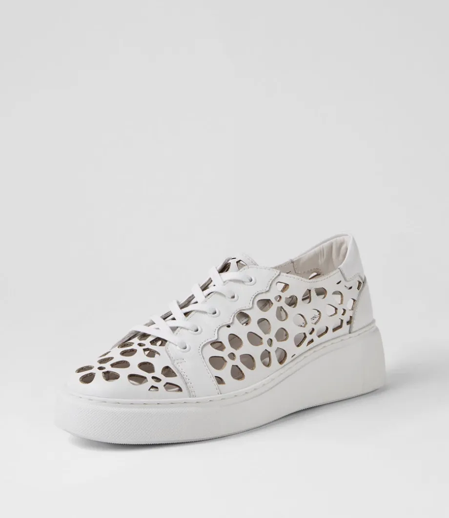 Yarry White Leather Sneakers
