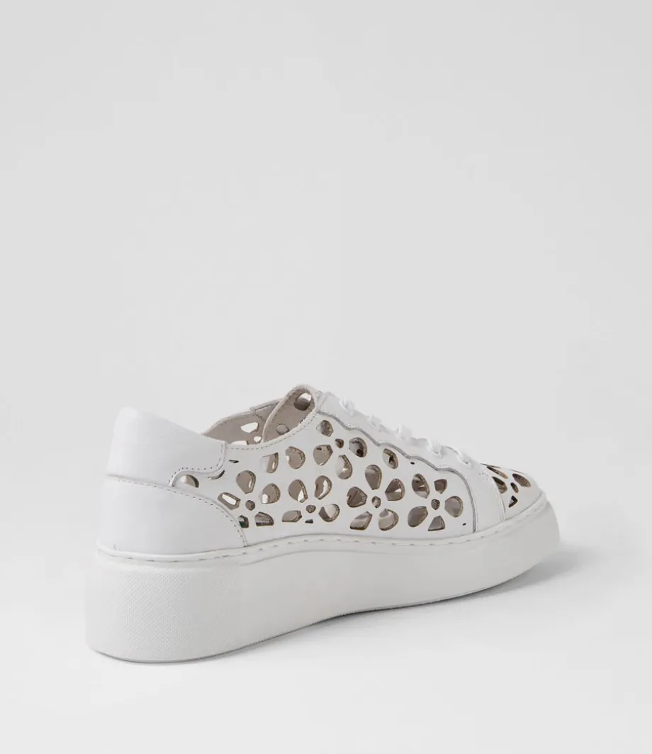 Yarry White Leather Sneakers