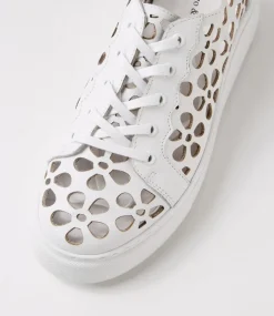 Yarry White Leather Sneakers