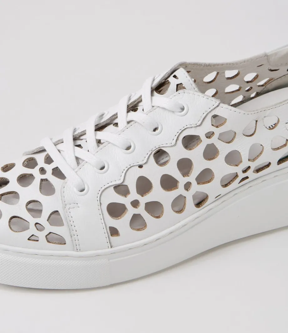 Yarry White Leather Sneakers