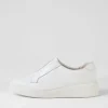 Yiara White Leather Sneakers