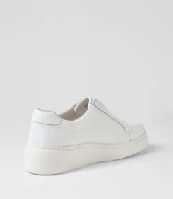 Yiara White Leather Sneakers