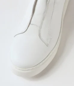 Yiara White Leather Sneakers