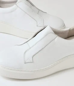 Yiara White Leather Sneakers