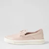 Yinnit Dusty Pink White Leather Sneakers