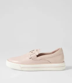 Yinnit Dusty Pink White Leather Sneakers