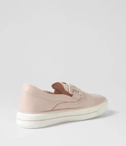 Yinnit Dusty Pink White Leather Sneakers
