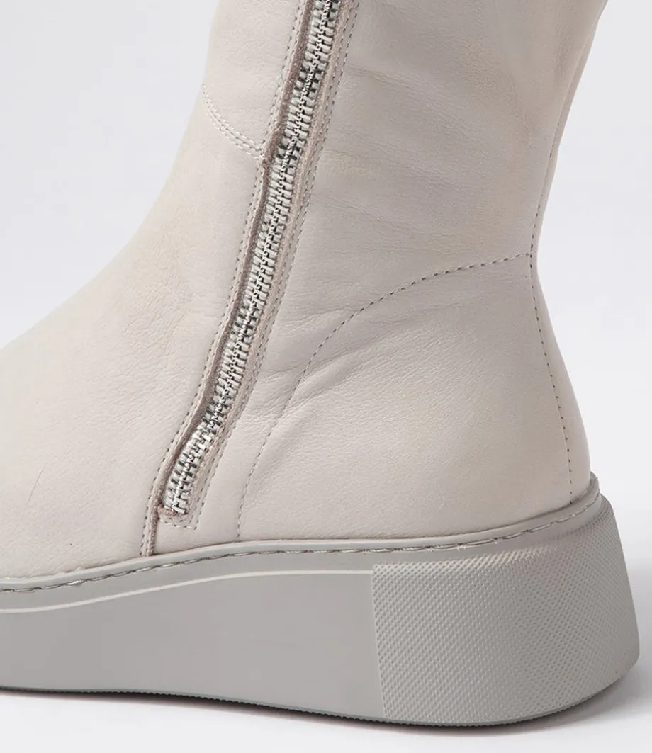 Yogue Ivory Misty Leather Calf Boots