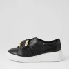 Yolla Black White Leather Sneakers