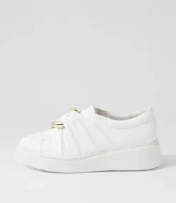 Yolla White Leather Sneakers