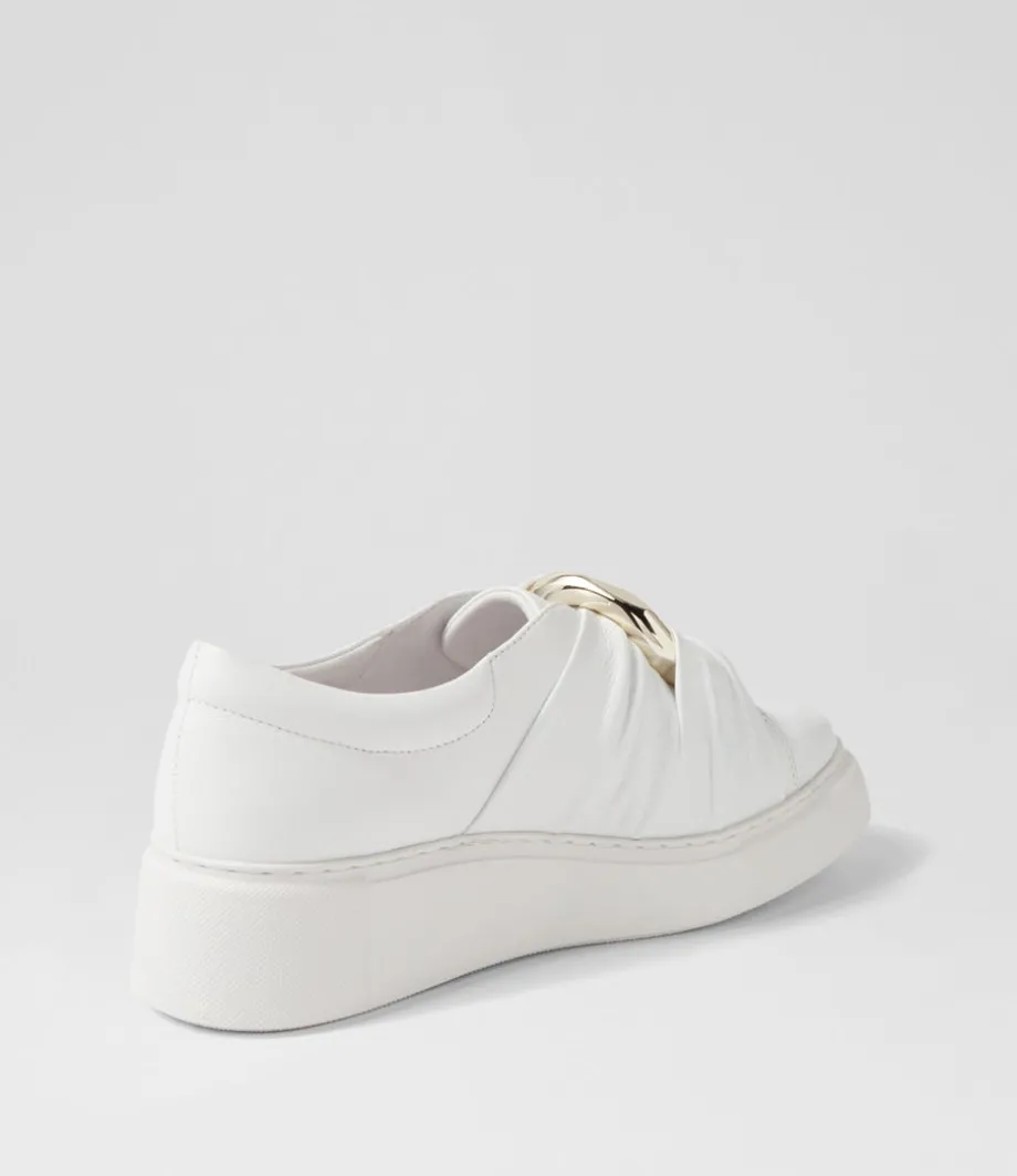 Yolla White Leather Sneakers
