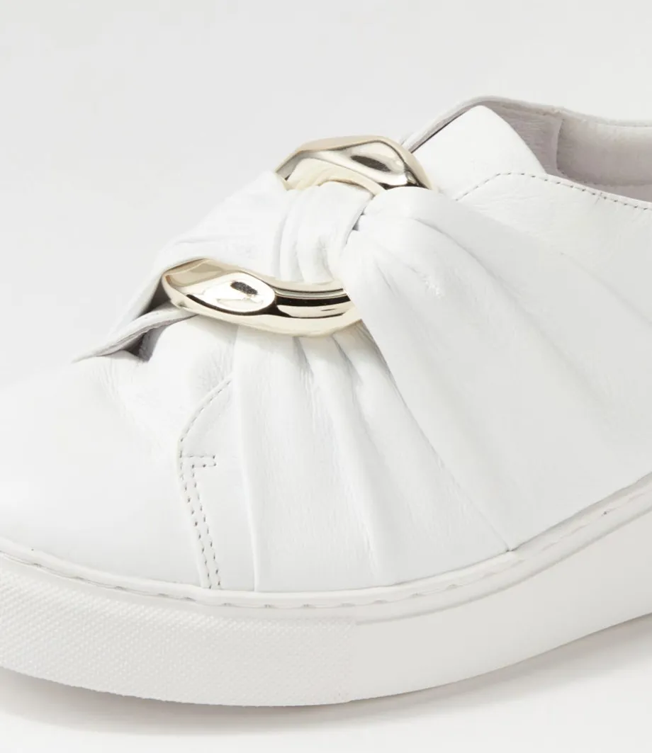 Yolla White Leather Sneakers
