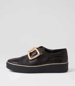 Zeki W Black Leather Sneakers