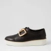 Zeki W Black White Leather Sneakers