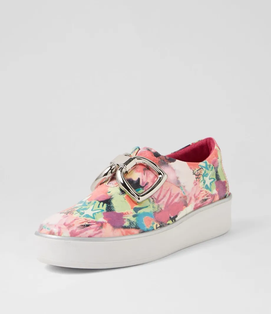 Zeki W Pink Mix Patent Leather Sneakers