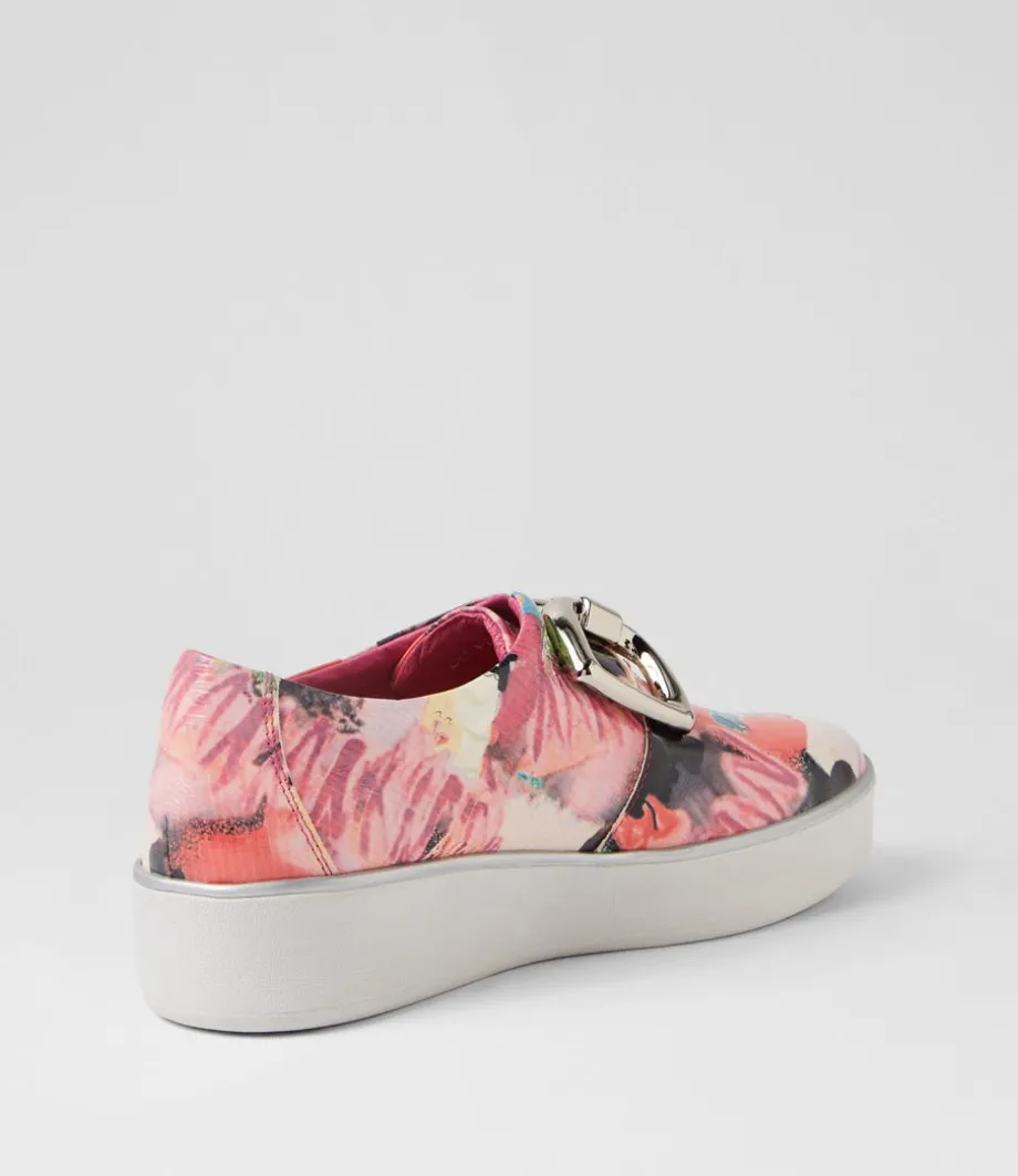 Zeki W Pink Mix Patent Leather Sneakers