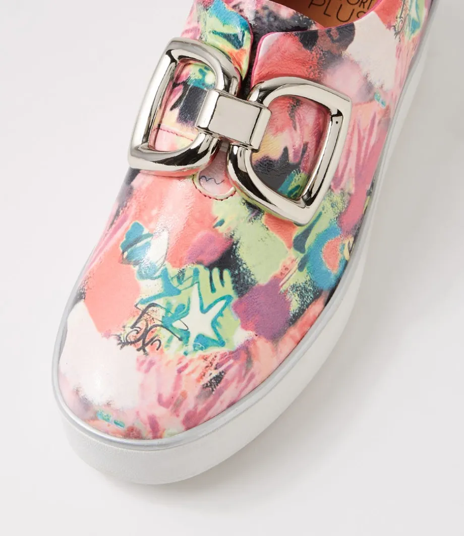 Zeki W Pink Mix Patent Leather Sneakers