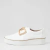 Zeki W White Leather Sneakers