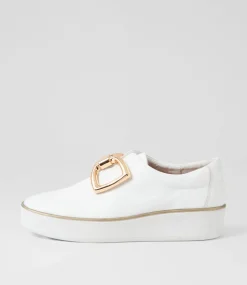 Zeki W White Leather Sneakers