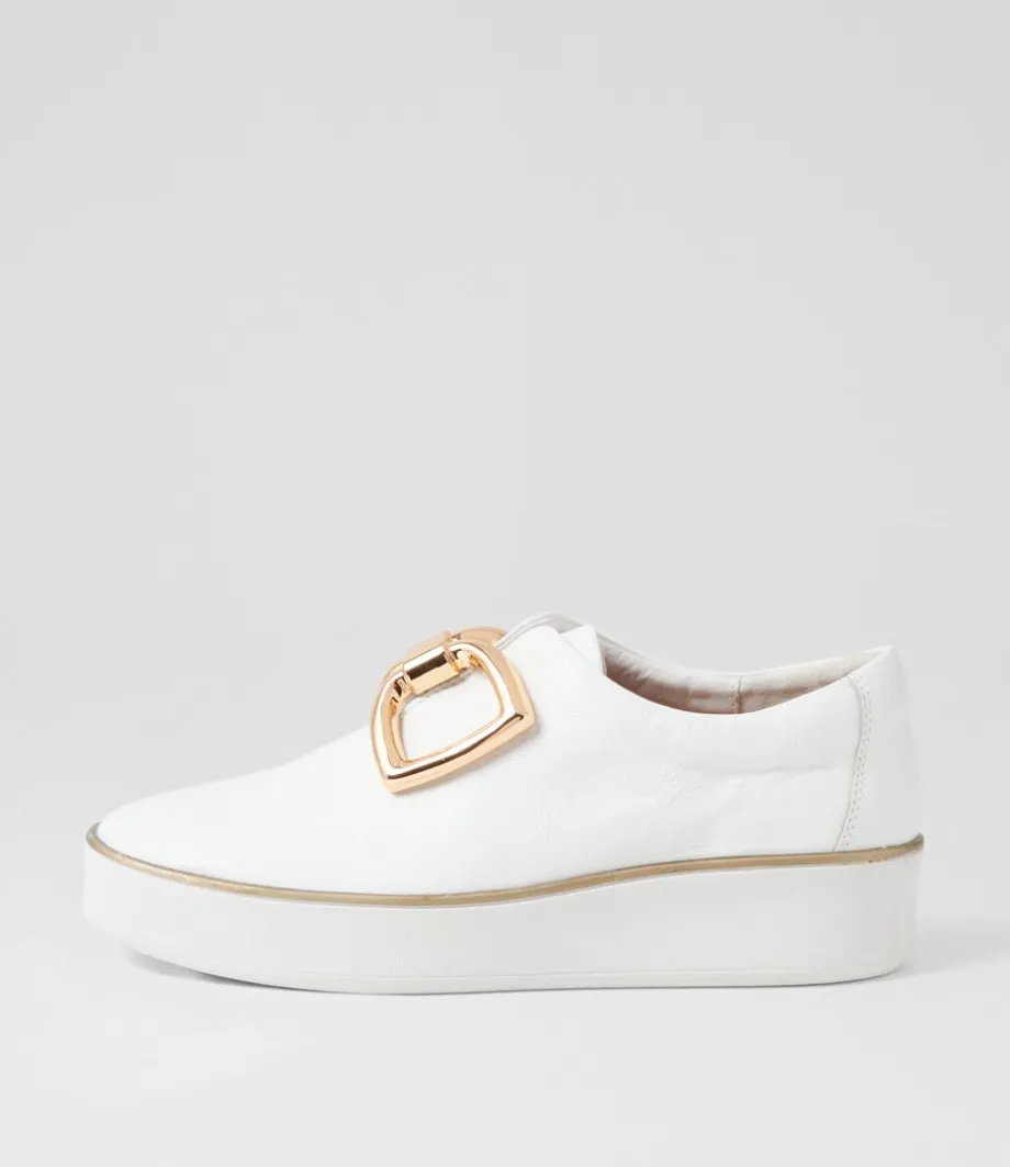Zeki W White Leather Sneakers