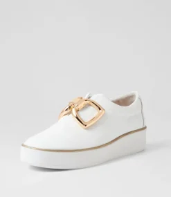 Zeki W White Leather Sneakers
