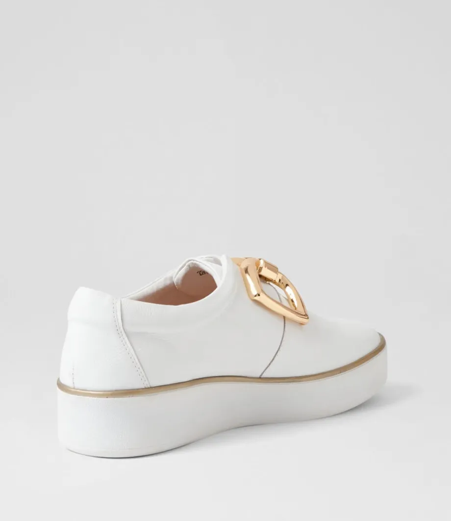 Zeki W White Leather Sneakers