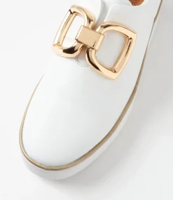 Zeki W White Leather Sneakers