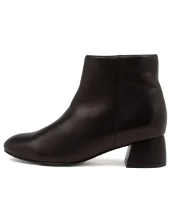 Ziggys W Black Leather Ankle Boots