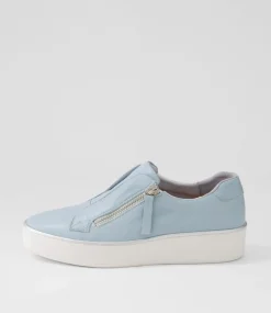 Zikta W Denim White Leather Sneakers