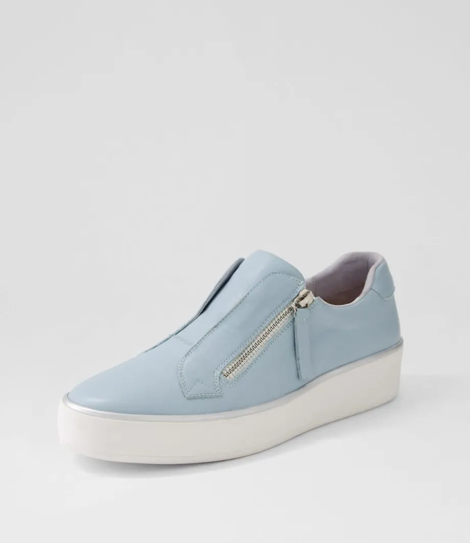 Zikta W Denim White Leather Sneakers